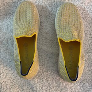 Rothy's Vibrant Yellow Knit Slip-Ons